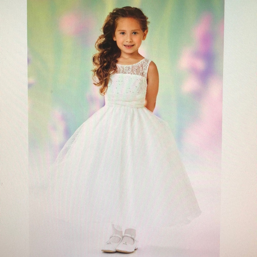 Joan Calabrese 118325 White Dress Only Size 12